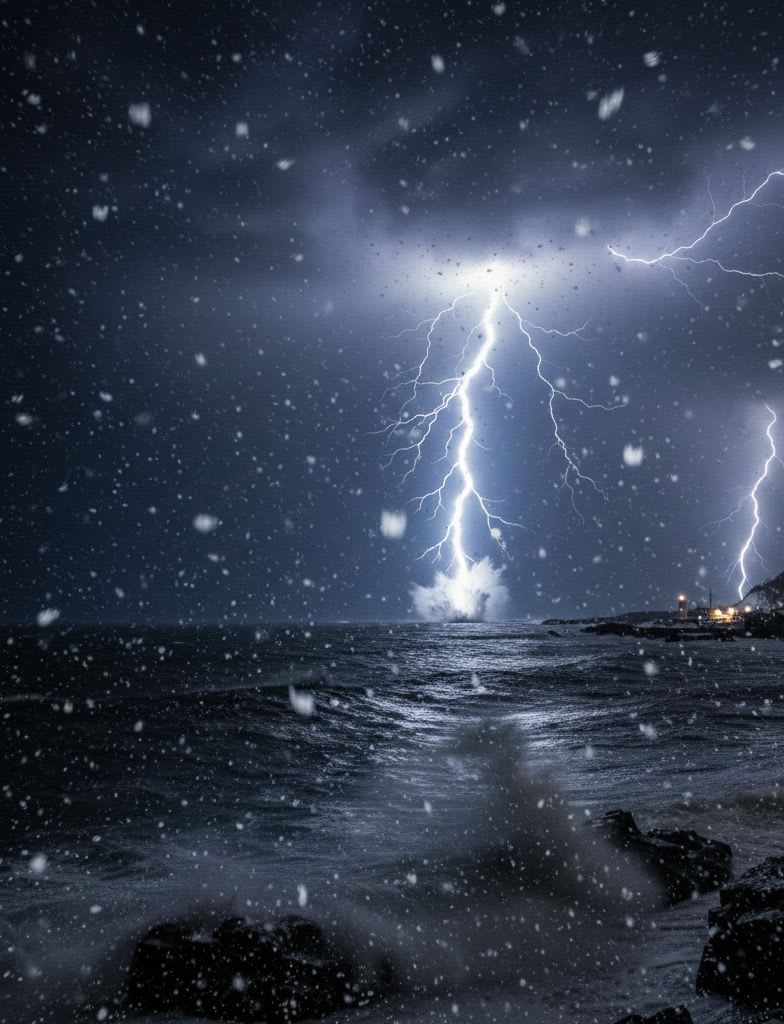 Hokuriku Winter Lightning: Charged Storms Over the Sea of Japan