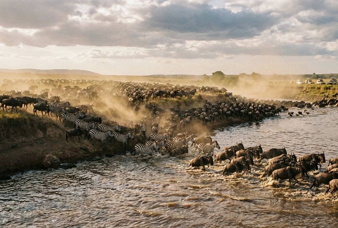 Great Wildebeest Migration: Two Million Bodies Moving as One Mind
