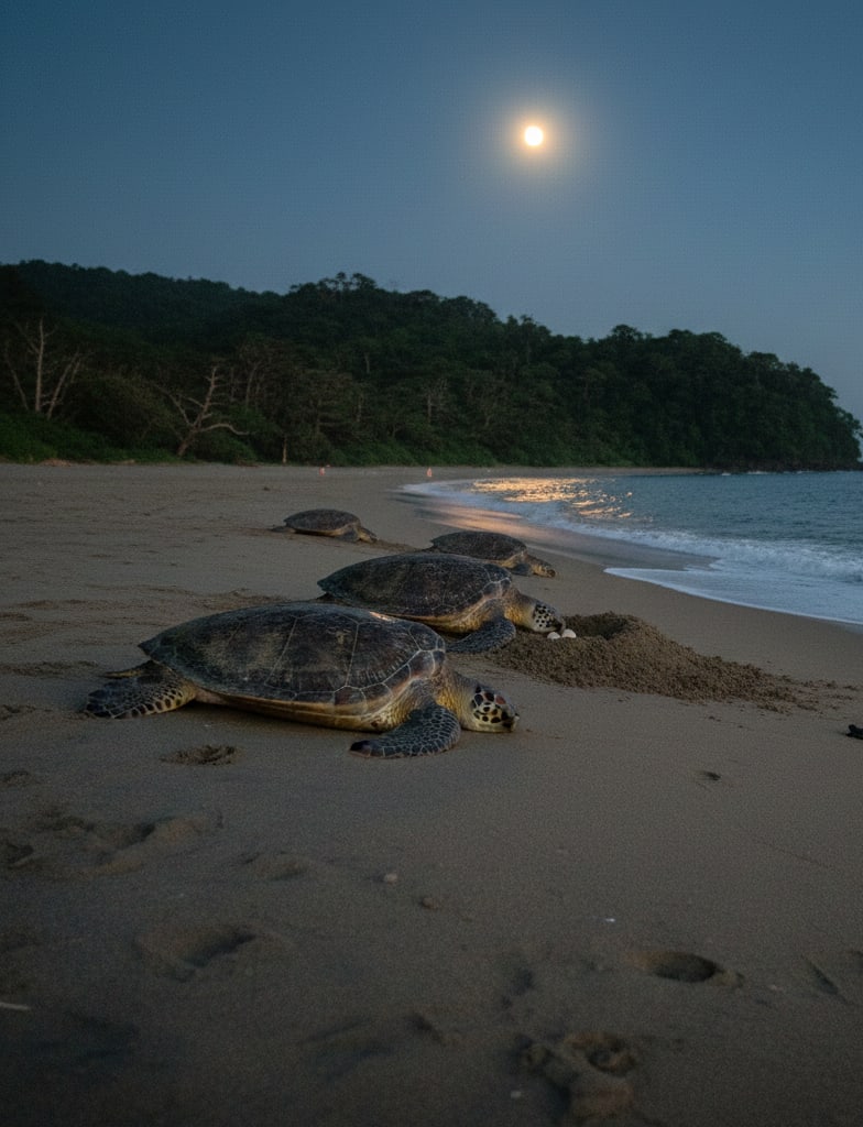 Yakushima Sea Turtle Nesting: Loggerheads Return to Their Birthplace Under Cover of Darkness